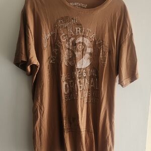 Margaritaville Brown Short Sleeve Tees Casual Cotton New Never Worn
